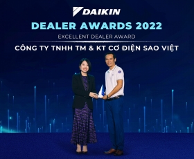 giải thưởng nhà phân phối xuất sắc của Daikin 2022